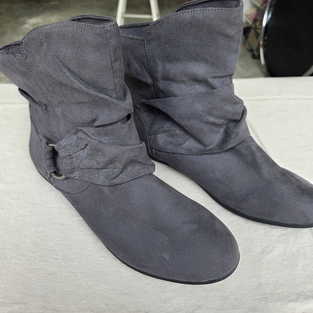 Rampage Charcoal Ankle Booties